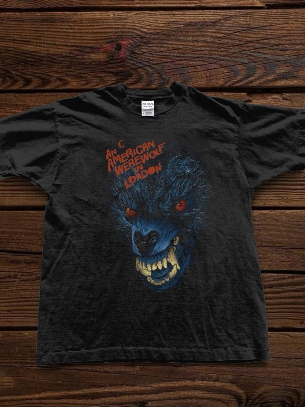 Gildan An American Werewolf in London Graphic T-Shirt Black